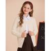 imageGRACE KARIN Girls Cardigan Button Front Cable Knitted School Uniform Sweater for 612 YearsBeige
