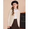 imageGRACE KARIN Girls Cardigan Button Front Cable Knitted School Uniform Sweater for 612 YearsBeige