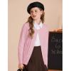 imageGRACE KARIN Girls Cardigan Button Front Cable Knitted School Uniform Sweater for 612 YearsPink