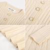 imageGRACE KARIN Girls Dress Fall Winter Sweater Long Sleeve Cable Knit Button Casual Dresses for Teen Girl 614YApricot