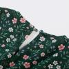 imageGRACE KARIN Girls Fall Floral Dresses 614Y Kids Winter Christmas Party Long Sleeve Holiday Hawaiian Flower DressGreen Floral