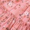 imageGRACE KARIN Girls Fall Floral Dresses 614Y Kids Winter Christmas Party Long Sleeve Holiday Hawaiian Flower DressPink Floral
