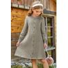 imageGRACE KARIN Girls Fall Sweater Dresses Girl Long Sleeve Winter Dress Kids Knit Casual Formal Dresses Size 614Army Green