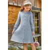 imageGRACE KARIN Girls Fall Sweater Dresses Girl Long Sleeve Winter Dress Kids Knit Casual Formal Dresses Size 614Dusty Blue
