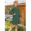 imageGRACE KARIN Girls Fall Sweater Dresses Girl Long Sleeve Winter Dress Kids Knit Casual Formal Dresses Size 614Green