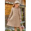 imageGRACE KARIN Girls Fall Sweater Dresses Girl Long Sleeve Winter Dress Kids Knit Casual Formal Dresses Size 614Khaki