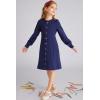 imageGRACE KARIN Girls Fall Sweater Dresses Girl Long Sleeve Winter Dress Kids Knit Casual Formal Dresses Size 614Navy Blue