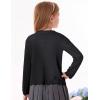 imageGRACE KARIN Girls Long Sleeve Cardigan Sweater Tie Front Bow V Neck Crochet Knit Lightweight Shrug 512 YearsBlack