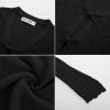 imageGRACE KARIN Girls Long Sleeve Cardigan Sweater Tie Front Bow V Neck Crochet Knit Lightweight Shrug 512 YearsBlack