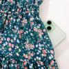 imageGRACE KARIN Girls Long Sleeve Fall Dress Floral High Waist Casual Midi Dresses with Pocket for 614 YearsGreen