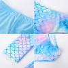 imageGRACE KARIN Girls Long Sleeve Swimsuit Mermaid Bathing Suit Rash Guard Swimwear 4 Piece Size 512Greenmermaid