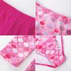 imageGRACE KARIN Girls Long Sleeve Swimsuit Mermaid Bathing Suit Rash Guard Swimwear 4 Piece Size 512Hot Pinkmermaid