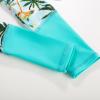 imageGRACE KARIN Girls Long Sleeve Swimsuit Two Piece Rashguard Floral Swimwear 614YColorful Leopard Gradient Green Coconut Tree