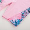 imageGRACE KARIN Girls Rash Guard Swimsuit Short Sleeve Two Piece Bathing Suit 612YPink