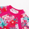 imageGRACE KARIN Girls Rash Guard Swimsuit Short Sleeve Two Piece Bathing Suit 612YPink Flowers