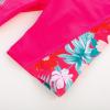 imageGRACE KARIN Girls Rash Guard Swimsuit Short Sleeve Two Piece Bathing Suit 612YPink Flowers