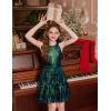 imageGRACE KARIN Girls Sequin Party Dress Kids Sparkly Formal Birthday Teen Special Occasion Fancy Pageant Dresses Size 614Colorful Green