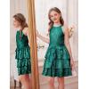 imageGRACE KARIN Girls Sequin Party Dress Kids Sparkly Formal Birthday Teen Special Occasion Fancy Pageant Dresses Size 614Green
