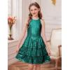 imageGRACE KARIN Girls Sequin Party Dress Kids Sparkly Formal Birthday Teen Special Occasion Fancy Pageant Dresses Size 614Green