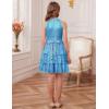 imageGRACE KARIN Girls Sequin Party Dress Kids Sparkly Formal Birthday Teen Special Occasion Fancy Pageant Dresses Size 614Light Blue