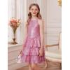 imageGRACE KARIN Girls Sequin Party Dress Kids Sparkly Formal Birthday Teen Special Occasion Fancy Pageant Dresses Size 614Pink