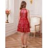 imageGRACE KARIN Girls Sequin Party Dress Kids Sparkly Formal Birthday Teen Special Occasion Fancy Pageant Dresses Size 614Red