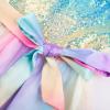 imageGRACE KARIN Girls Sequin Party Formal Dress Wedding Guest Sparkle Fancy Birthday Tulle High Low Prom Dresses 614 YearsRainbow