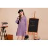 imageGRACE KARIN Girls Sweater Fall Dress Long Sleeve Knit Button Front Pleated ALine Casual Winter Midi Dresses 514YPurple
