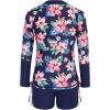 imageGRACE KARIN Girls Swimsuit Long Sleeve Rashguard Set 2Piece Bathing Suit 612YFlower