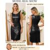 imageGRACE KARIN Mother of The Bride DressesFormal Wedding Guest DressSequin Dress 2 Piece with Jacket Knee Length 2025Black
