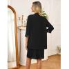 imageGRACE KARIN Mother of The Bride DressesFormal Wedding Guest DressSequin Dress 2 Piece with Jacket Knee Length 2025Black