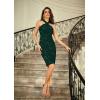 imageGRACE KARIN Sequin Dress for Women Sleeveless Sparkly Glitter Halter Dress Bodycon Mini Club Dresses 2025Dark Green