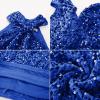 imageGRACE KARIN Sequin Dress for Women Sleeveless Sparkly Glitter Halter Dress Bodycon Mini Club Dresses 2025Royal Blue