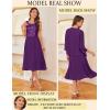 imageGRACE KARIN Wedding Guest Dress Mother of The Bride Dresses Two Piece Formal Sequin Dress with Jacket Tea Length 2025Dark Purple