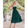 imageGRACE KARIN Womens 2025 Summer Dress Casual Sleeveless Spaghetti Strap Smocked Ruffle Beach Long Maxi Dress with PocketsGreen