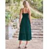 imageGRACE KARIN Womens 2025 Summer Dress Casual Sleeveless Spaghetti Strap Smocked Ruffle Beach Long Maxi Dress with PocketsGreen