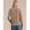 imageGRACE KARIN Womens Fall Knit Sweater Top Long Sleeve Merino Wool Blend Pullover Casual Crewneck Waffle Clothes 2025Camel