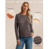 imageGRACE KARIN Womens Fall Knit Sweater Top Long Sleeve Merino Wool Blend Pullover Casual Crewneck Waffle Clothes 2025Coffee