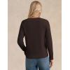 imageGRACE KARIN Womens Fall Knit Sweater Top Long Sleeve Merino Wool Blend Pullover Casual Crewneck Waffle Clothes 2025Deep Brown