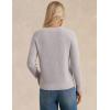 imageGRACE KARIN Womens Fall Knit Sweater Top Long Sleeve Merino Wool Blend Pullover Casual Crewneck Waffle Clothes 2025Grey