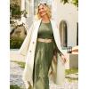 imageGRACE KARIN Womens Fall Long Sleeve Dresses 2025 Wedding Guest Midi Dress Smocked A Line Flowy Dresses with PocketsArmy Green