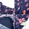 imageGRACE KARIN Womens Floral Print Maxi Dress Off Shoulder Smocked A Line Flowy Ruffle Wedding Guest Dresses with PocketsNavy Flower