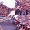 imageGRACE KARIN Womens Floral Print Maxi Dress Off Shoulder Smocked A Line Flowy Ruffle Wedding Guest Dresses with PocketsPurple Flower