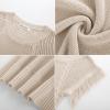 imageGRACE KARIN Womens Sleeveless Sweater Vest Fringe Cap Sleeve Sweater Casual Crew Neck Loose Fit Pullover Tank Tops S2XLKhaki