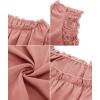 imageGRACE KARIN Womens Work Chiffon Blouses Casual Tank Tops Short Sleeve Caual Shirts Lace Loose FitDark Pink