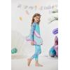 imageGrace KARINGirls Swimsuit Two Piece Swimwear Long Sleeve Swimsuit Swimming Pants with Skirt Blue Mermaid 12Y