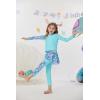 imageGrace KARINGirls Swimsuit Two Piece Swimwear Long Sleeve Swimsuit Swimming Pants with Skirt Blue Mermaid 12Y