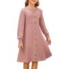 imageGRACE KARIN Girls Fall Sweater Dresses Girl Long Sleeve Winter Dress Kids Knit Casual Formal Dresses Size 614Salmon Pink