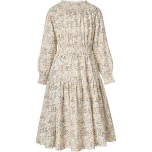 imageGRACE KARIN Girls Long Sleeve Fall Dress Floral High Waist Casual Midi Dresses with Pocket for 614 YearsBeige