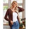 imageGRACE KARIN Womens Long Sleeve Button Down Crew Neck Classic Sweater Knit CardiganCoffee Brown